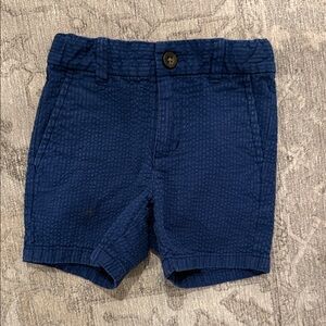 Janie and Jack Navy Textured Shorts